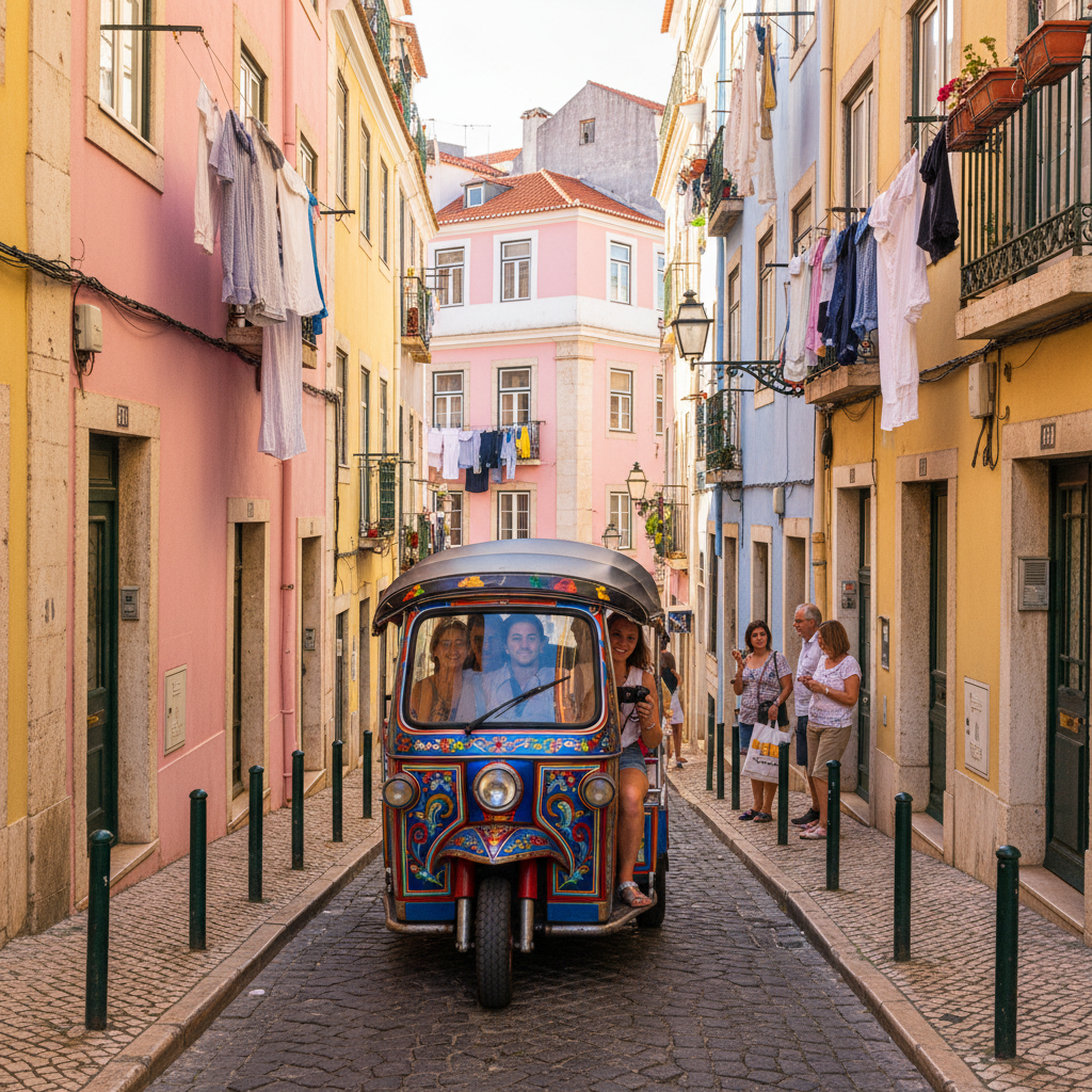 Tuk-tuk v Lisabonu